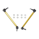 Whiteline KLC154 adjustable heavy duty front sway bar end links with anodized alloy bodies and steel ball joints.