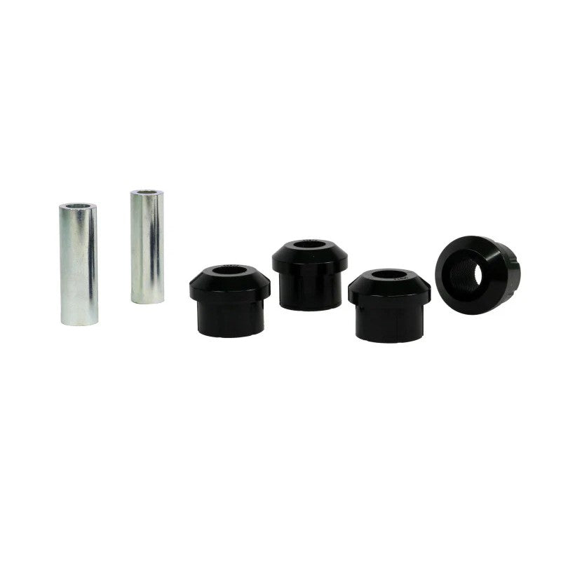 Whiteline synthetic elastomer front control arm lower inner front bushing kit with hardware and grease for Lexus IS models.