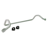 Whiteline BMF73 26mm heavy-duty front sway bar featuring black powder coating and synthetic elastomer bushings.