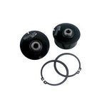 Whiteline KCA400M Race Anti-Lift Kit featuring anodized aluminum bushings and silver mounting hardware for Lancer Evolution.