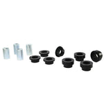 Whiteline KCA403 Front Camber Adjustment Kit with synthetic elastomer upper control arm bushings for Nissan R35 GT-R.