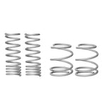 Set of four blue Whiteline performance lowering springs for 2008-2014 Subaru Impreza and WRX