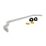 Whiteline BNF40Z front 33mm heavy duty adjustable sway bar with black powder coating and silver lateral locks