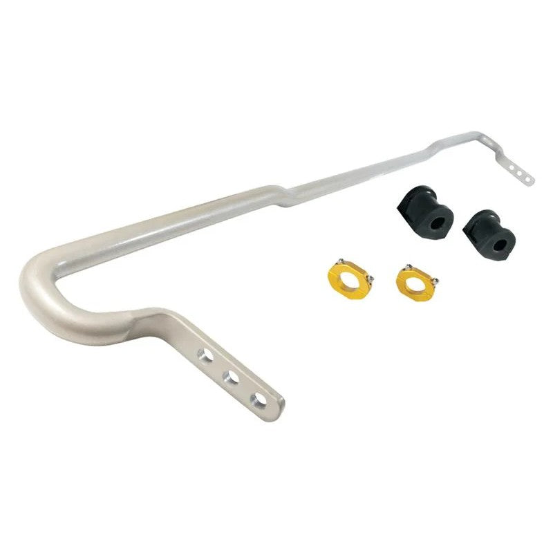 Whiteline BNK008 sway bar kit with 33mm front bar, 20mm rear bar, and adjustable end links for 2009-2018 Nissan GT-R.