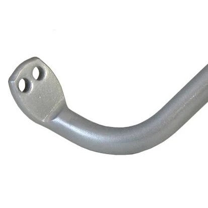 Whiteline BSF41Z 24mm heavy-duty adjustable front sway bar with silver protective coating and black bushings