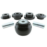 Whiteline KDT911 synthetic elastomer rear differential mount bushings with hardware and molybdenum grease.