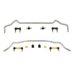 Whiteline BMK010 front and rear 27mm adjustable sway bars with end links and bushings for Mitsubishi Lancer Evolution.