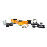Whiteline W31409 front shock absorber lower bushing made from durable black synthetic elastomer.