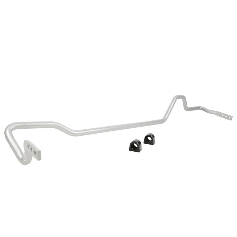 Whiteline BSR20XXZ 24mm heavy duty adjustable rear sway bar with synthetic elastomer bushings and lateral locks.