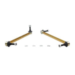 Whiteline KLC177 adjustable front sway bar links with gold anodized alloy bodies and heavy duty steel ball joints.
