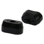 Whiteline KDT970 black polyurethane transmission mount pitch stop bushing insert.