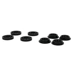 Whiteline KDT922 yellow synthetic elastomer rear crossmember mount insert bushings for Subaru BRZ and Toyota 86