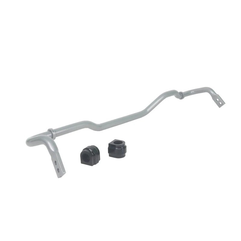 Whiteline 24mm adjustable rear sway bar with synthetic elastomer bushings and lateral locks.