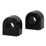 Two Whiteline synthetic elastomer rear sway bar bushings for 20.7mm bars with knurled internal diameters for grease retention.