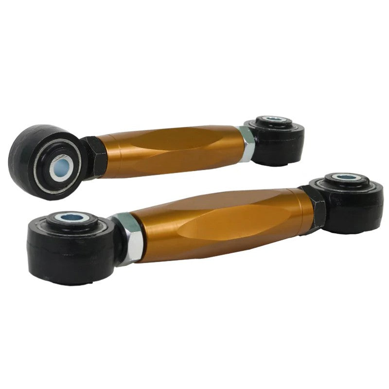 Whiteline KTA137 anodized alloy adjustable rear lower front control arms with low compliance bushings