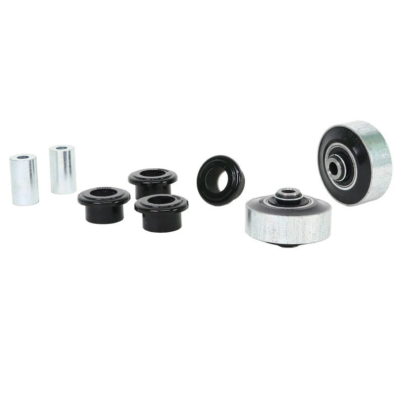 Whiteline KSK131 control arm service kit featuring six replacement bushings and two metal tubes for KTA252 arms.