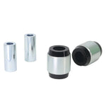 Whiteline W56415 synthetic elastomer lower outer front control arm bushings and lubricant for Mazda MX-5 and Fiat 124.