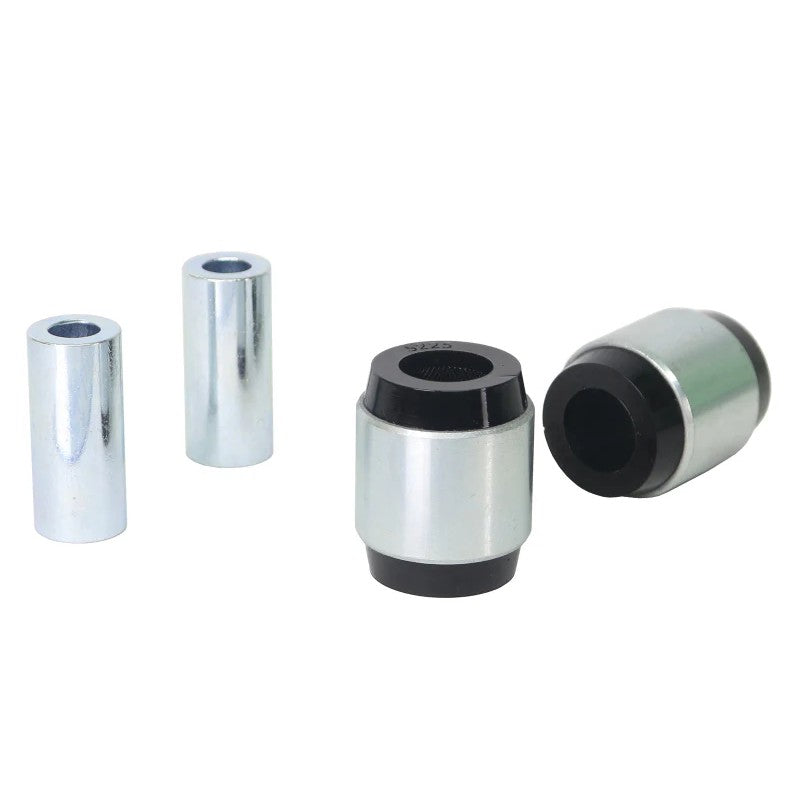 Whiteline W56415 synthetic elastomer lower outer front control arm bushings and lubricant for Mazda MX-5 and Fiat 124.