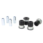 Whiteline W56412 Front Upper Inner Control Arm Bushing Kit featuring synthetic elastomer bushings and inner tubes.
