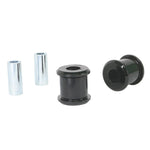 Whiteline synthetic elastomer rear lower control arm outer bushings and metal tubes for Mazda MX-5 and Fiat 124 Spider