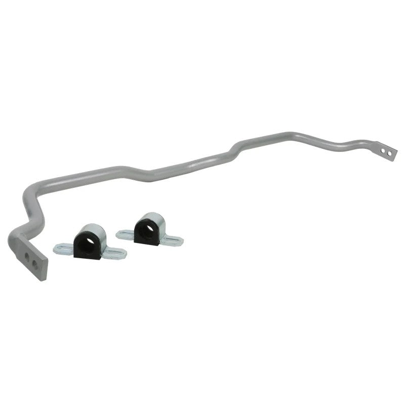 Whiteline BHF98Z 24mm adjustable front sway bar with black synthetic elastomer bushings and mounting hardware