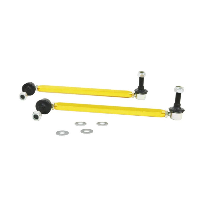 Whiteline gold anodized adjustable front sway bar link assembly with heavy duty steel ball joints