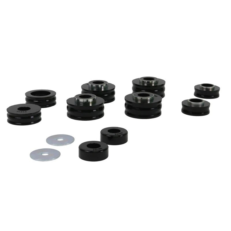 Whiteline W93550 body mount bushing set and moly grease for 1973-1975 Ford F-100, F-150, F-250, and F-350 trucks.