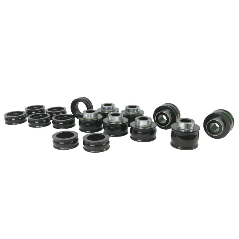 Whiteline W93489 body mount bushing set with plated metal components for 1988-2000 Chevrolet and GMC C/K pickups.