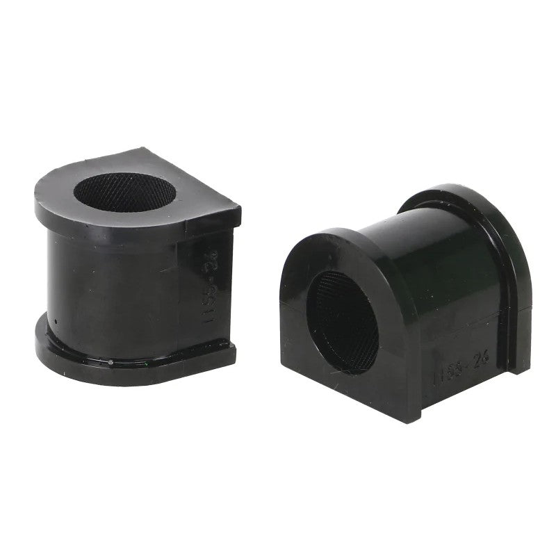 Whiteline 26mm black synthetic elastomer sway bar mount bushings with PTFE lining for Toyota and Lexus