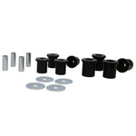 Whiteline W56424 upper and lower control arm bushing set with metal hardware and installation grease