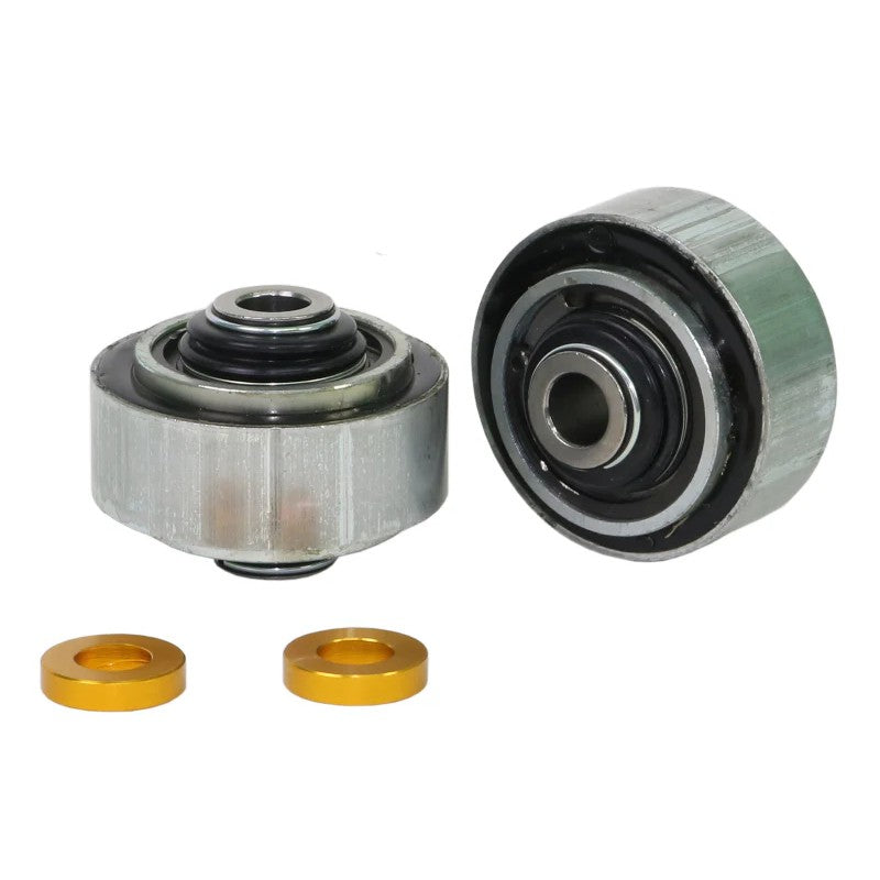 Whiteline KCA474 front control arm lower inner rear bushing kit with offset bushings and metal shells