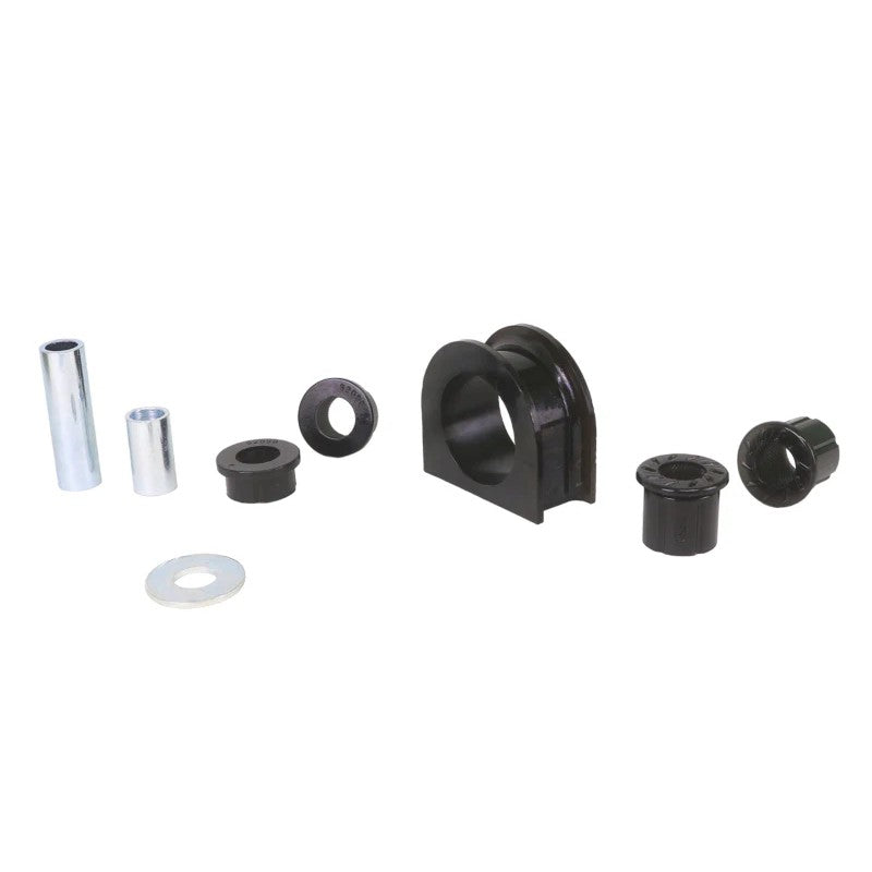 Whiteline W13399 steering rack bushing kit with metal plating for 2000-2007 Toyota Tundra and Sequoia.