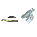 Whiteline KCA517 bump steer correction bracket with silver protective plating for 2002-2006 Acura RSX.