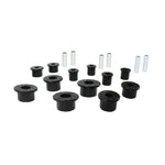 Whiteline W73823 spring eye and shackle bushing kit with molybdenum disulphide grease for Dodge Ram trucks.