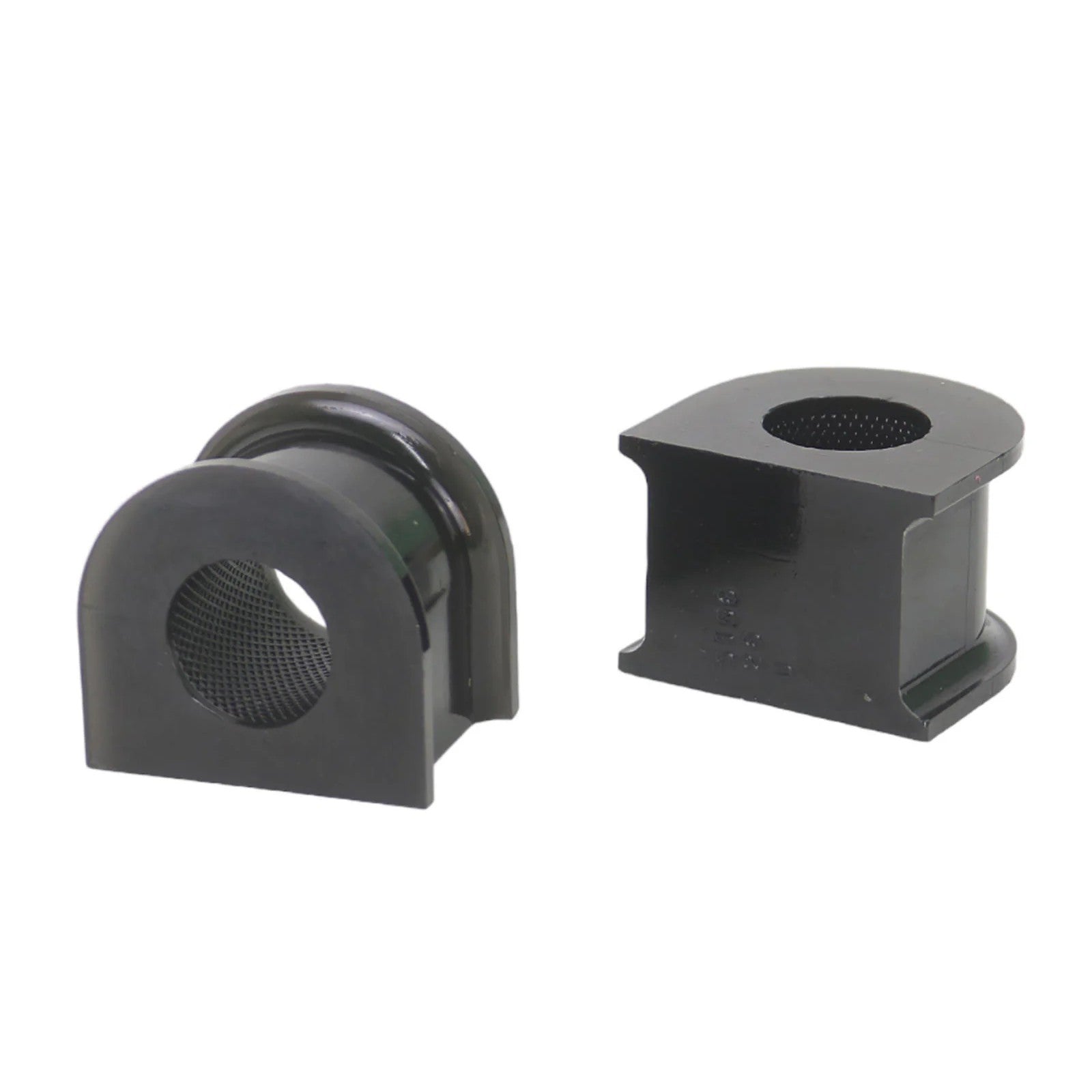 Whiteline KSK071-26 sway bar service kit featuring 26mm black synthetic elastomer bushings and hardware.