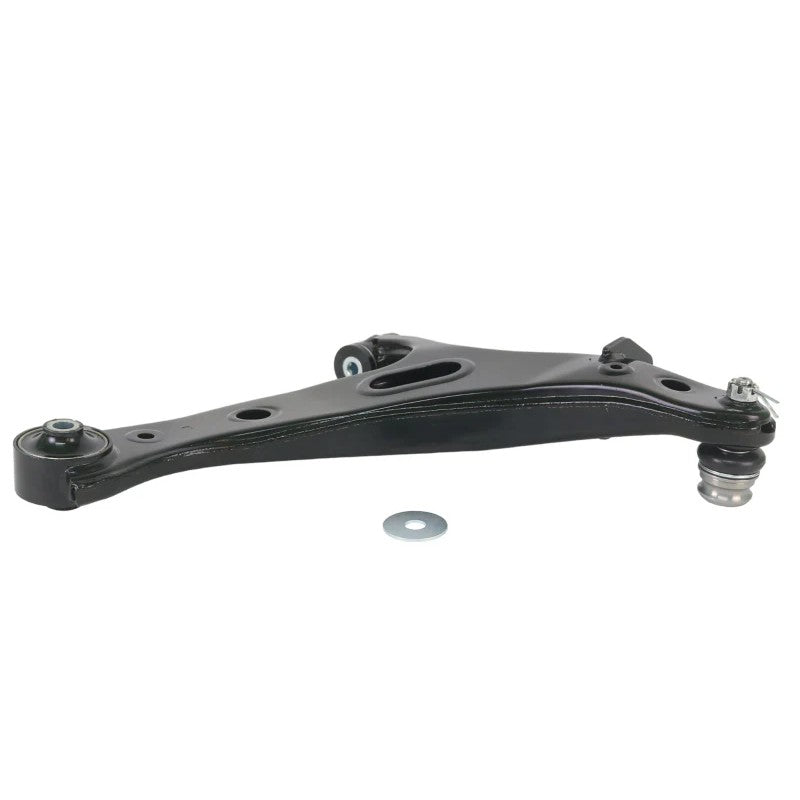 Whiteline front lower left control arm WA462L with pre-fitted synthetic elastomer bushings and premium ball joint.