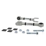 Whiteline KTA228 rear suspension control arm with protective gold plating and black synthetic elastomer bushings.