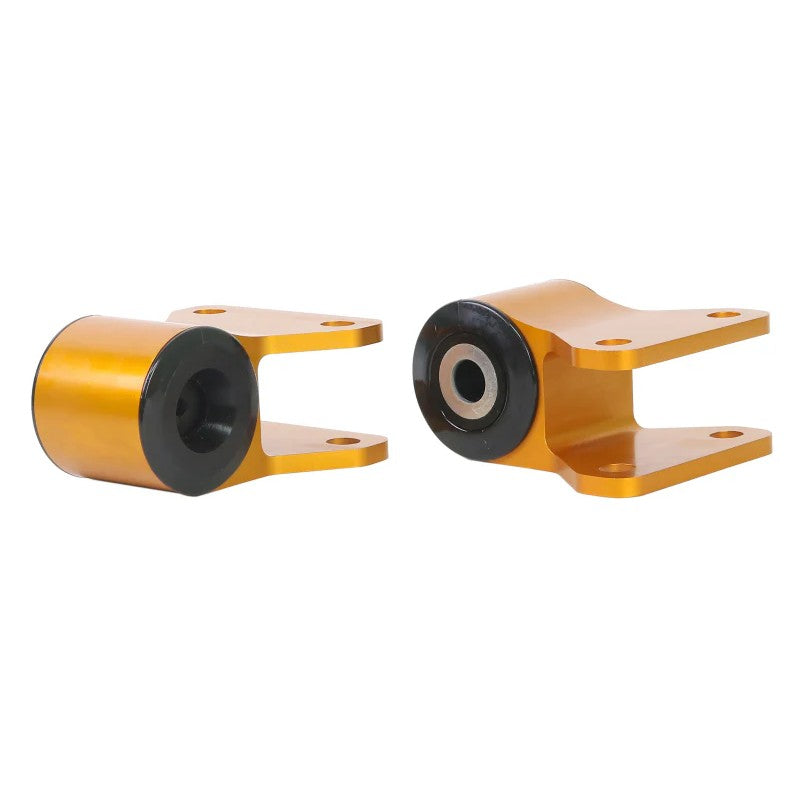 Whiteline KCA465 yellow synthetic elastomer front control arm bushing for Ford Focus and Mazda 3.