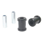Whiteline W63617 synthetic elastomer front upper control arm inner bushings with grease tubes for Mazda MX-5 and Fiat 124.