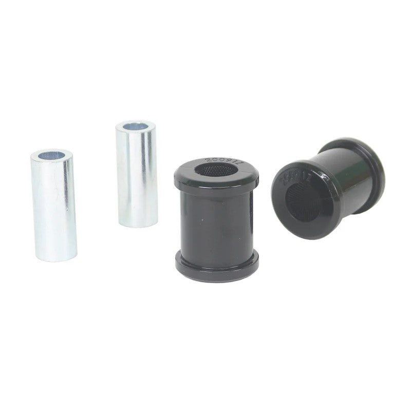 Whiteline synthetic elastomer trailing arm lower front bushing kit with grease for Mazda MX-5 and Fiat 124 Spider.