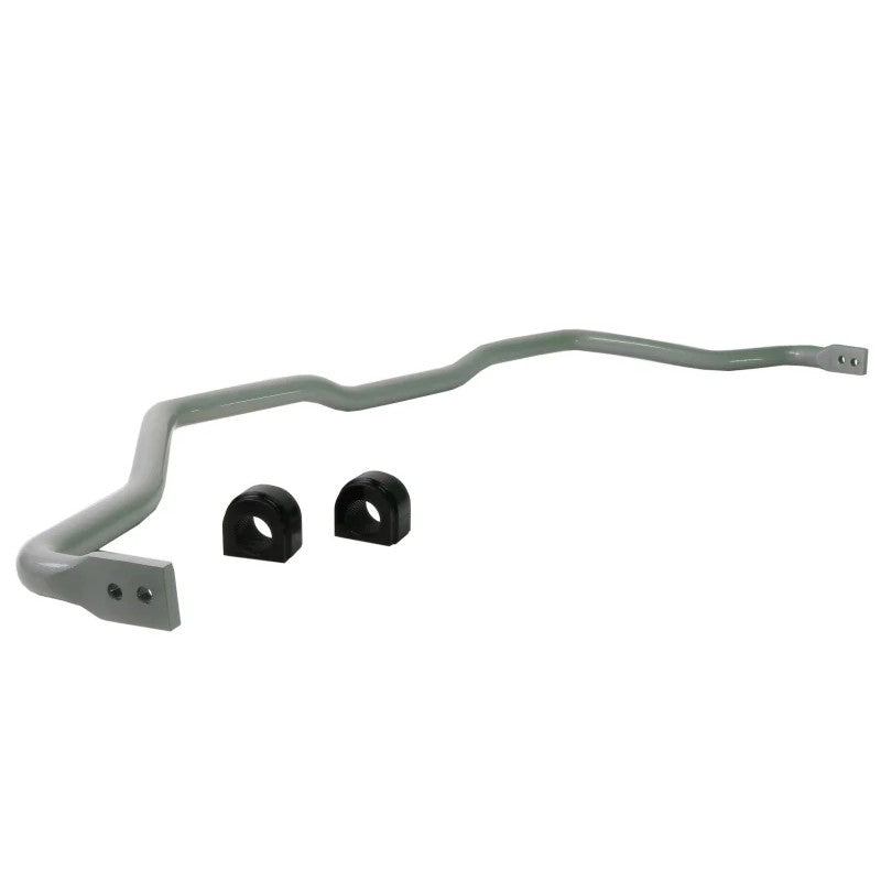 Whiteline BHF97Z 27mm heavy duty adjustable front sway bar with synthetic elastomer bushings and lateral locks.