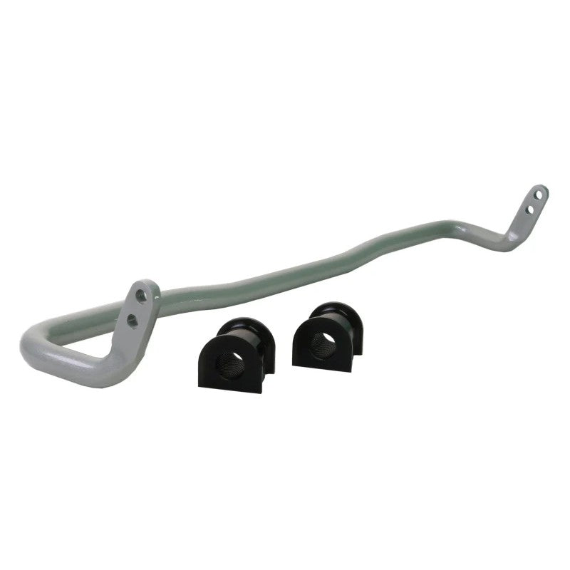 Whiteline BHR97Z 22mm adjustable rear sway bar with synthetic elastomer bushings and lateral locks.