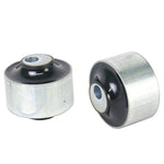 Whiteline KCA532 radius arm lower bushing kit featuring two shell bushings and a packet of molybdenum disulphide grease.