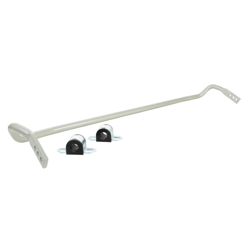 Silver Whiteline 24mm heavy duty rear sway bar for Toyota C-HR, Corolla, and Prius