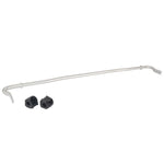 Whiteline BSR55Z 20mm rear adjustable sway bar in silver powder coat with black elastomer bushings.