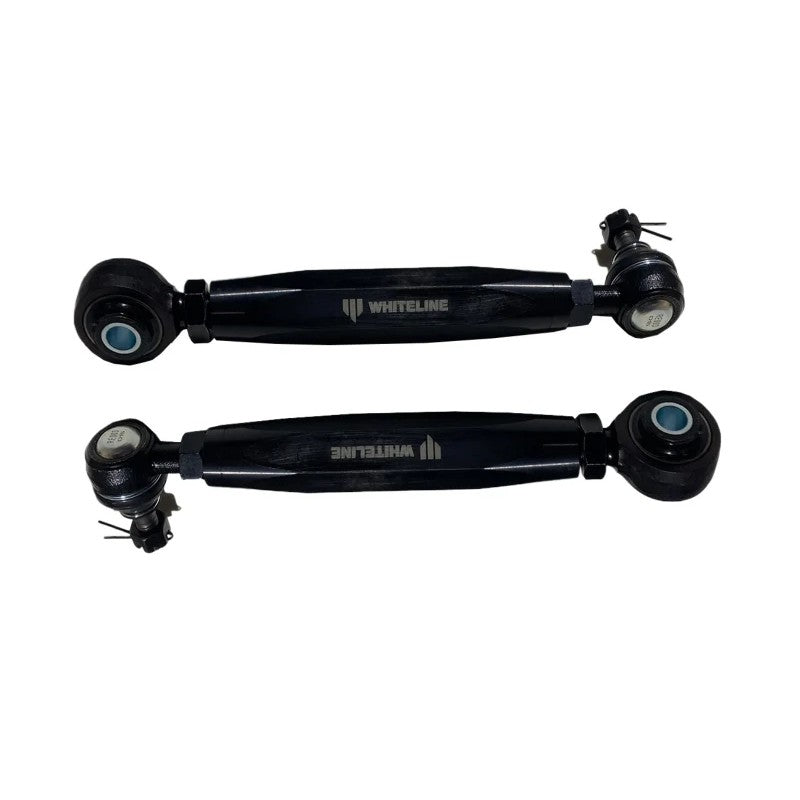 Whiteline KTA358 adjustable rear toe control arms and lockout washer kit for 2017-2026 Subaru models.