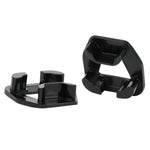 Two black Whiteline KDT985 synthetic elastomer engine torque arm mount insert bushings for 2023-2026 Toyota GR Corolla