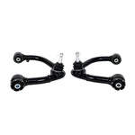 Black powder-coated Whiteline KTA319 front upper control arms with GIIRO bushings for 2021-2025 Ford F-150