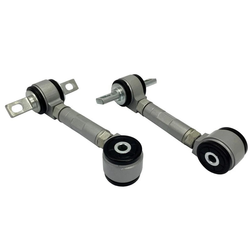 Whiteline KTA332 adjustable rear upper control arms in gold anodized alloy with synthetic elastomer bushings.
