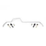 Whiteline 24mm heavy-duty adjustable rear sway bar with bushings and mounting hardware.